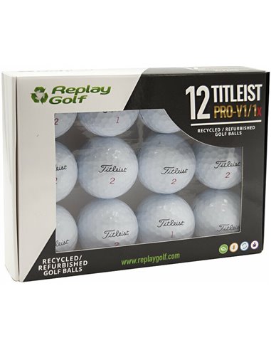 Replay Golf Titleist Pro V1/Pro V1x Refurbished Golf Balls Pelota de golf usada 12 uds