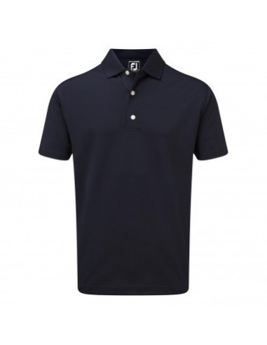 FOOTJOY STRETCH PIQUE SOLID KNIT COLLAR NAVY - POLO HOMBRE